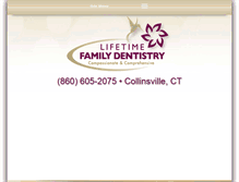 Tablet Screenshot of lifetimefamilydentistryct.com